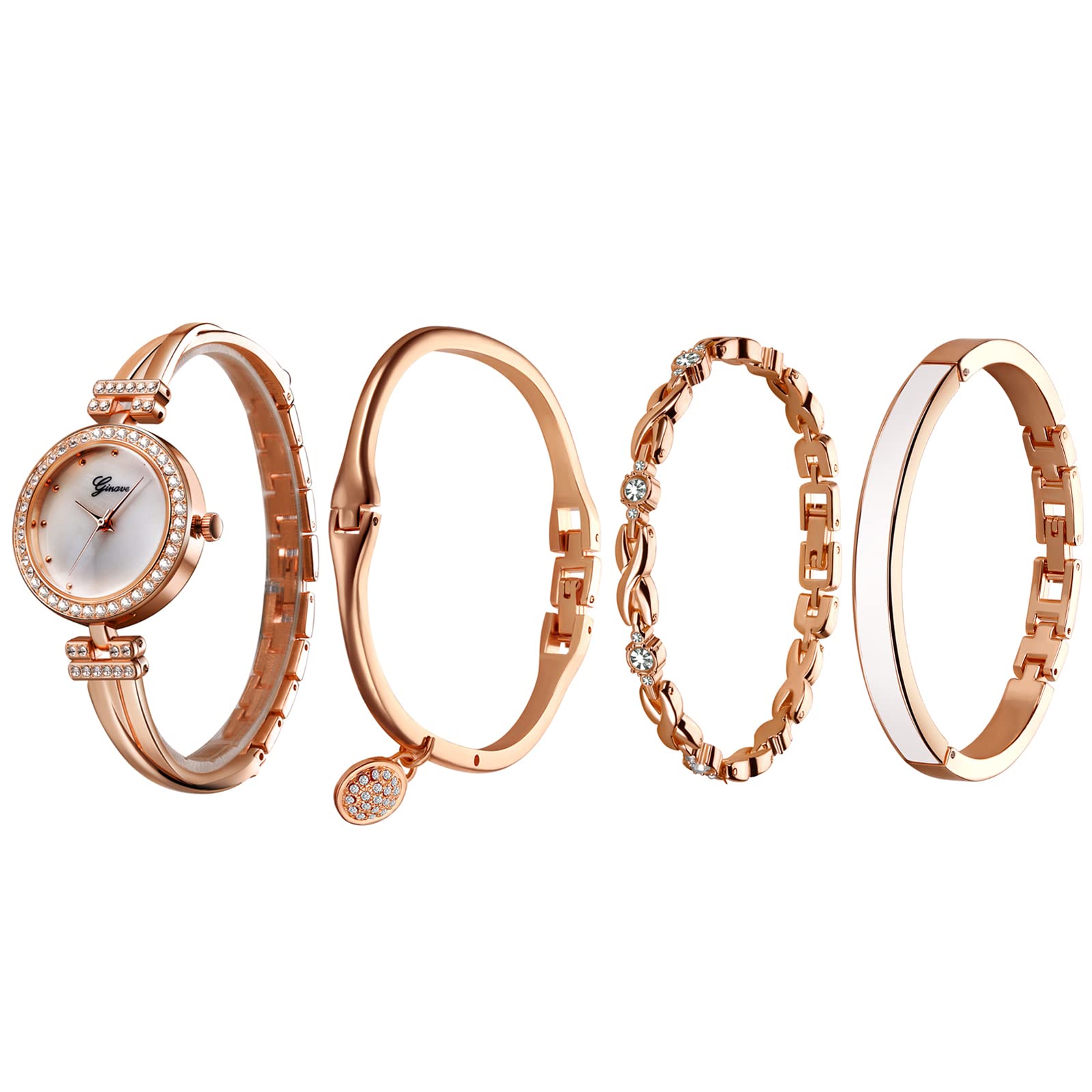 JewelryWe Damenuhr Kleine Rechteckige Uhren: Vintage Römisch