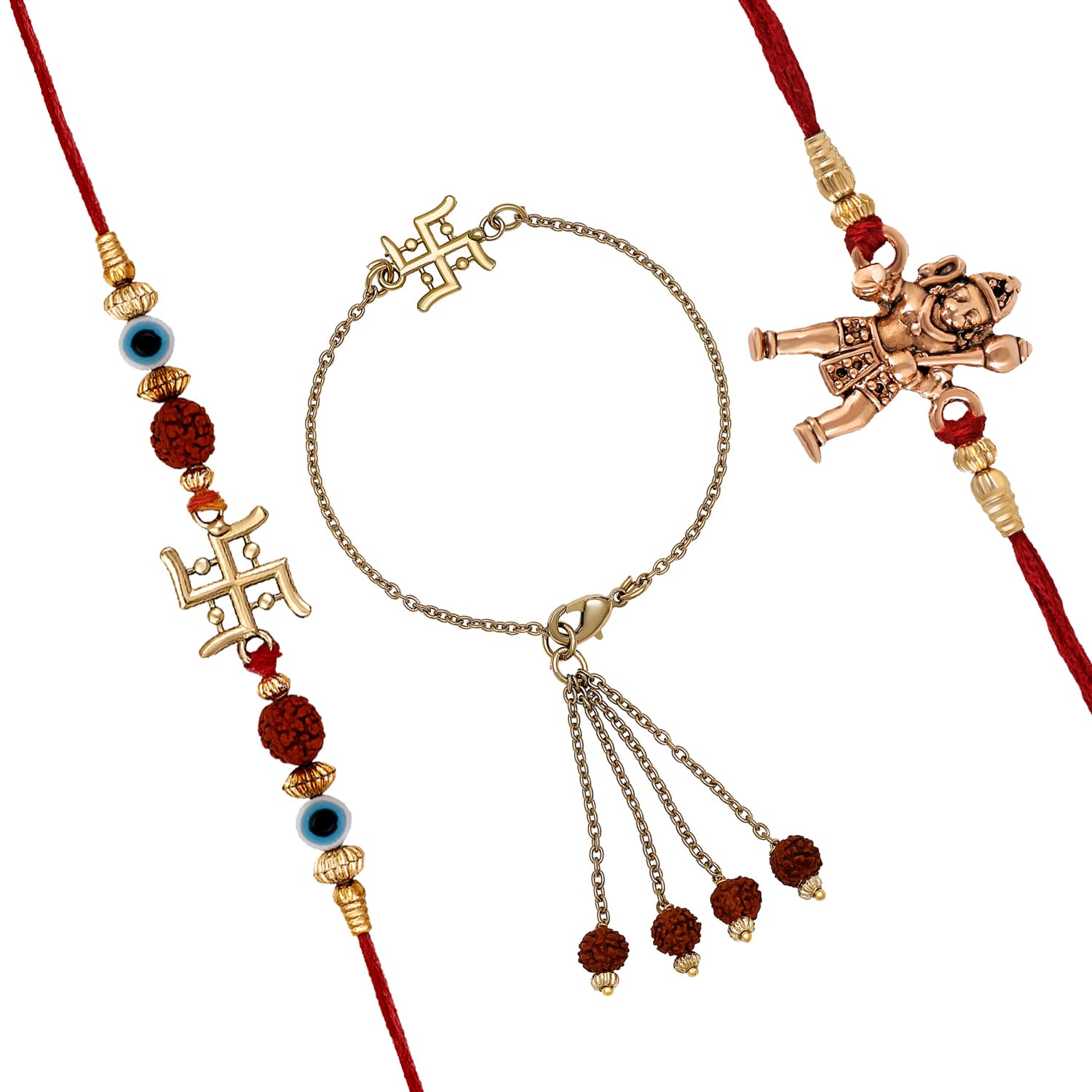 See full amazon price history chart for Mahi Combo of Evil Eye, Swastik and Bal Hanuman Bhaiya Bhabhi Bhatija Rakhi (RCOLB1105568M) Mahi Combo of Evil Eye, Swastik and Bal Hanuman Bhaiya Bhabhi Bhatija Rakhi (RCOLB1105568M) (B0CFL94X6L) Amazon Price History, Amazon Price Tracker