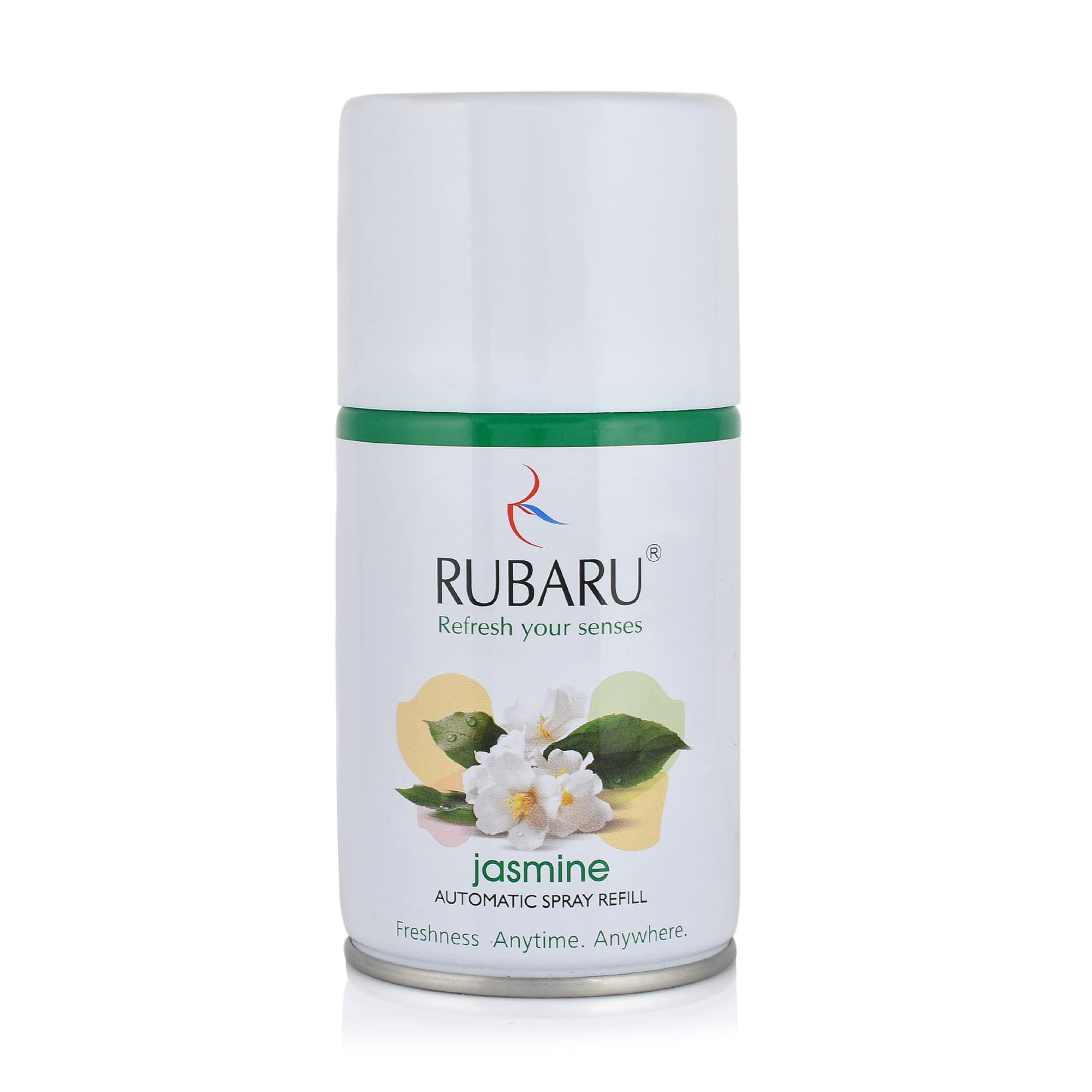 Rubaru Jasmine Aerosol Automatic Air Freshener Refill/air neutralizer- 300Ml (Fitted All Machines | Dispensers)| Pack of 1