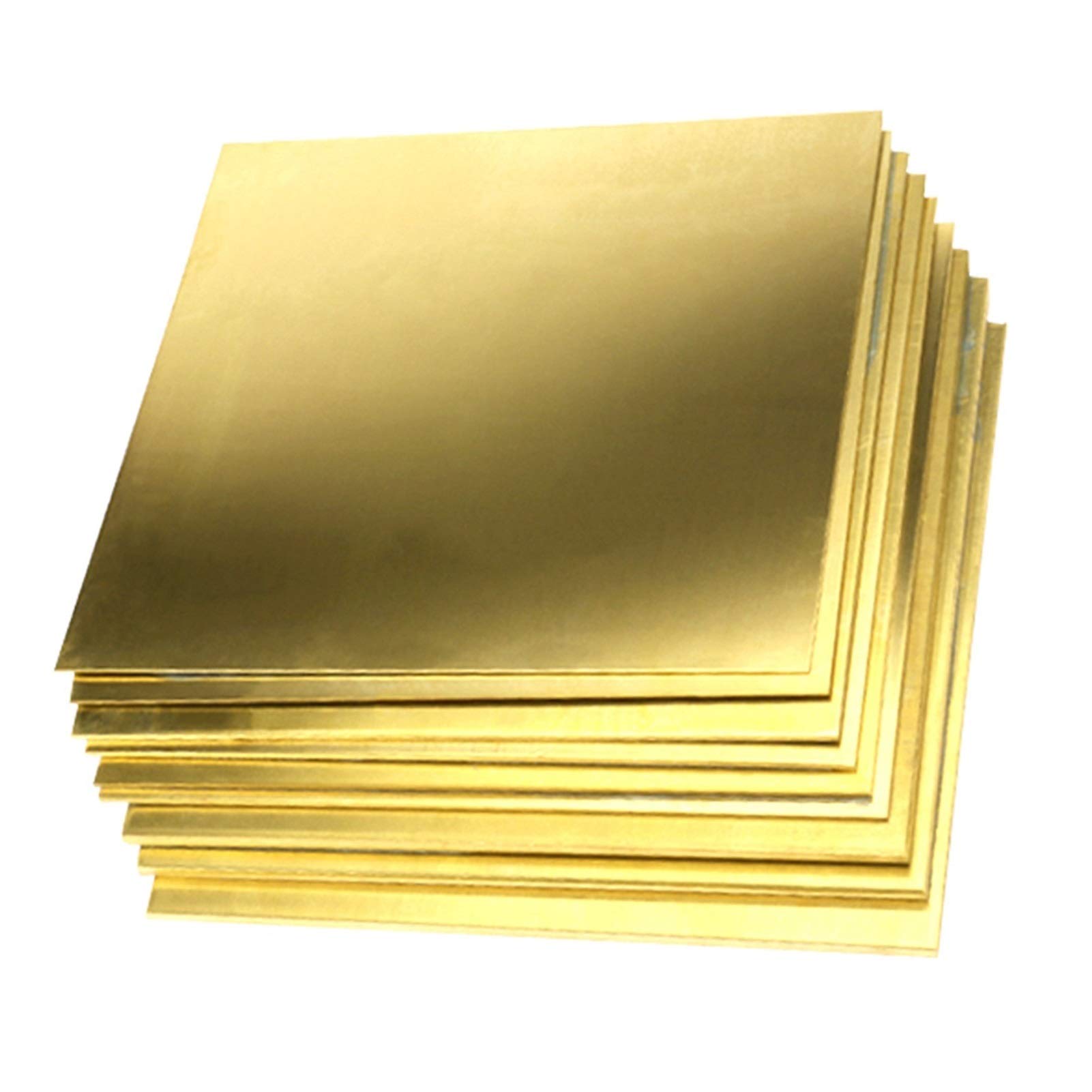 SBTRKT 1 Stück 200 x 200 mm H62-Messingblech, 0,8–3,0 mm Dickes reines Messing, geeignet for Stifte, Rohre, Kühlerteile usw. (Color : 200x200x1.5mm)