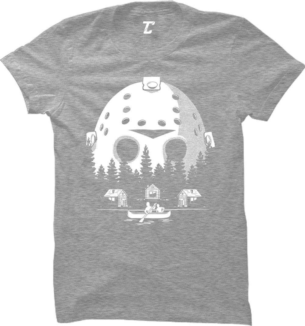 Camp Crystal Lake Scenery - Jason Mask Women's T-Shirt