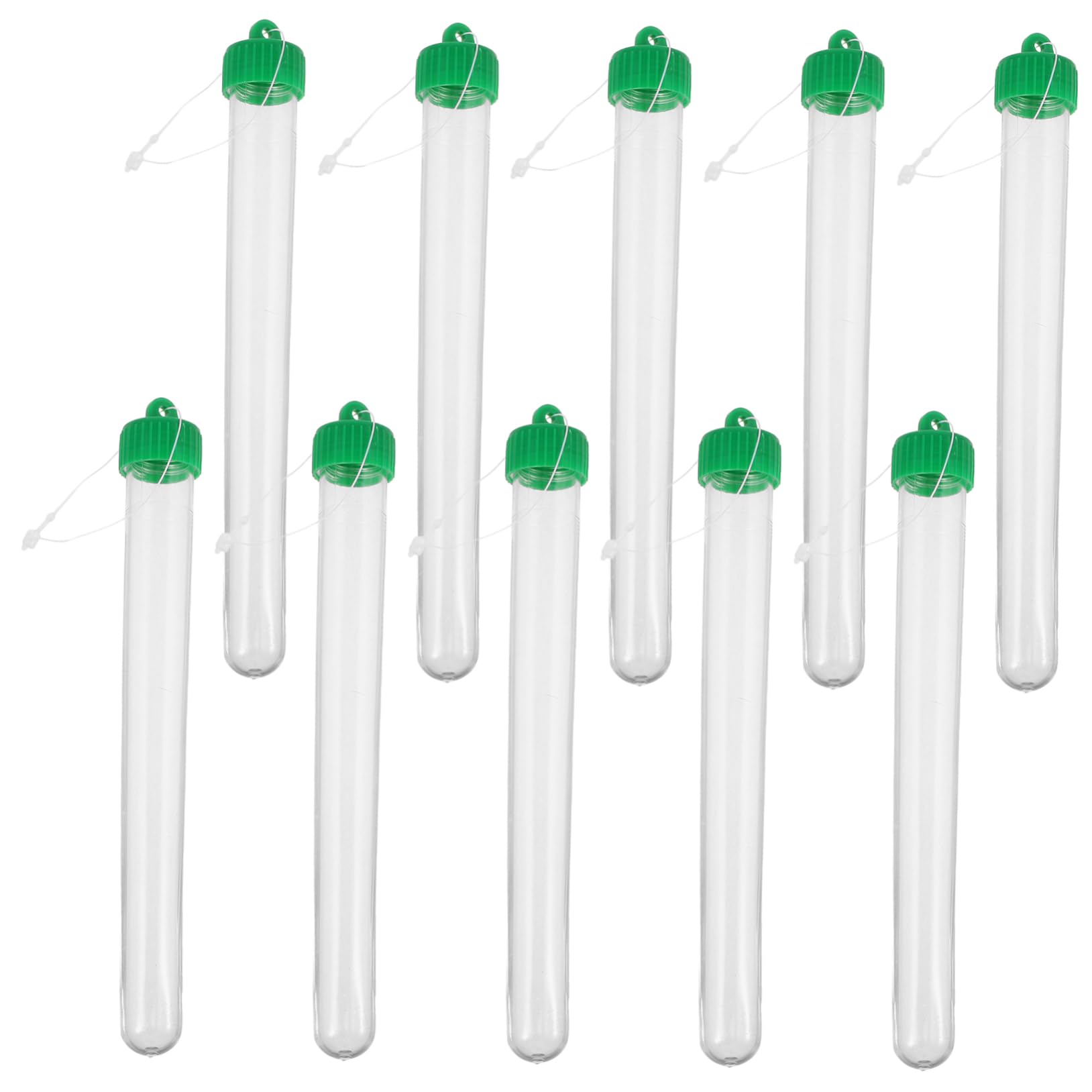 ERINGOGO 20ml Mini Plastic Test Tubes with Caps Sample Storage Vials for Liquid Analysis