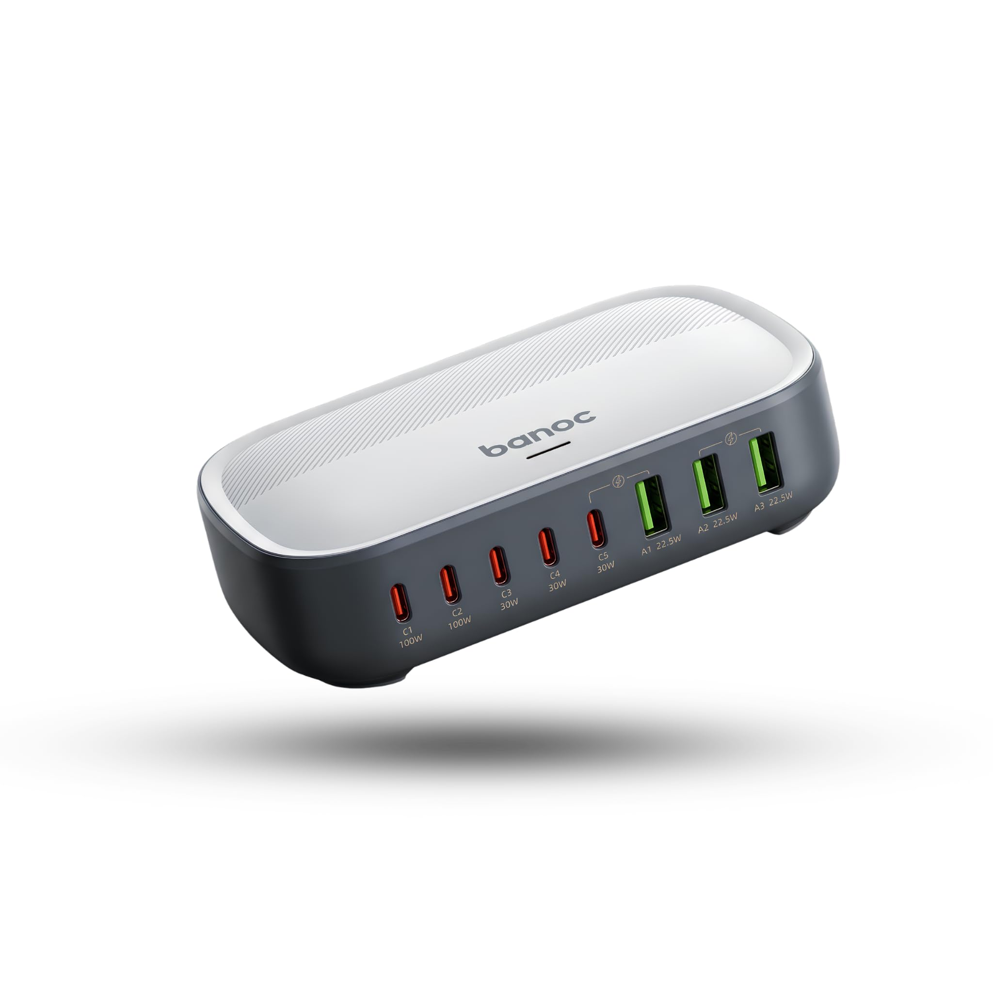 200W Charging Station — 8-Port Desktop Charger | 5X USB-C PD 3.0 + 3X USB-A QC | BIS Certified |PD Smart Power Distribution | Compatible with MacBook, iPhone 17/16/15, iPad, Android-image-25