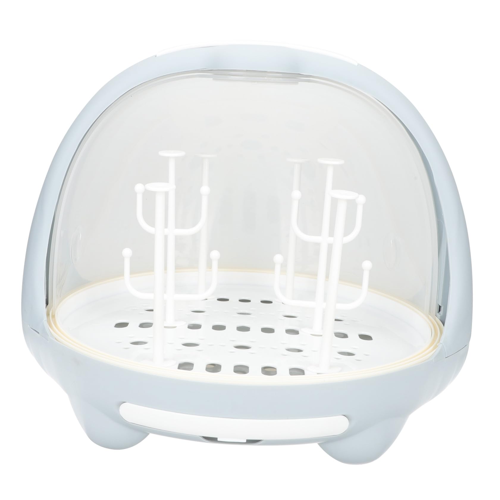 PACKOVE Boîte de Séchage pour Bouteilles Bleu en PP, Résistant aux Dommages, Utilisable à Sec et Humide, Organise Biberons et Vaisselle pour Bébé, Cuisine