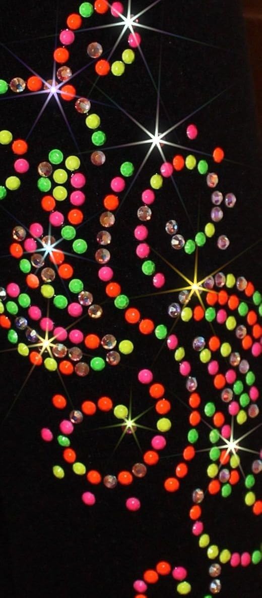 Ice Fire Polartec Figure Skating Pants with Crystals Swirls Design : Clothing, Shoes & Jewelry