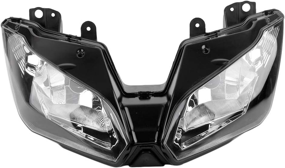 Mallofusa Motorcycle Front Headlight Headlamp Assembly Compatible for Kawasaki Ninja 300 2013-2018 Versys 650 1000 2015 2016 2017 2018