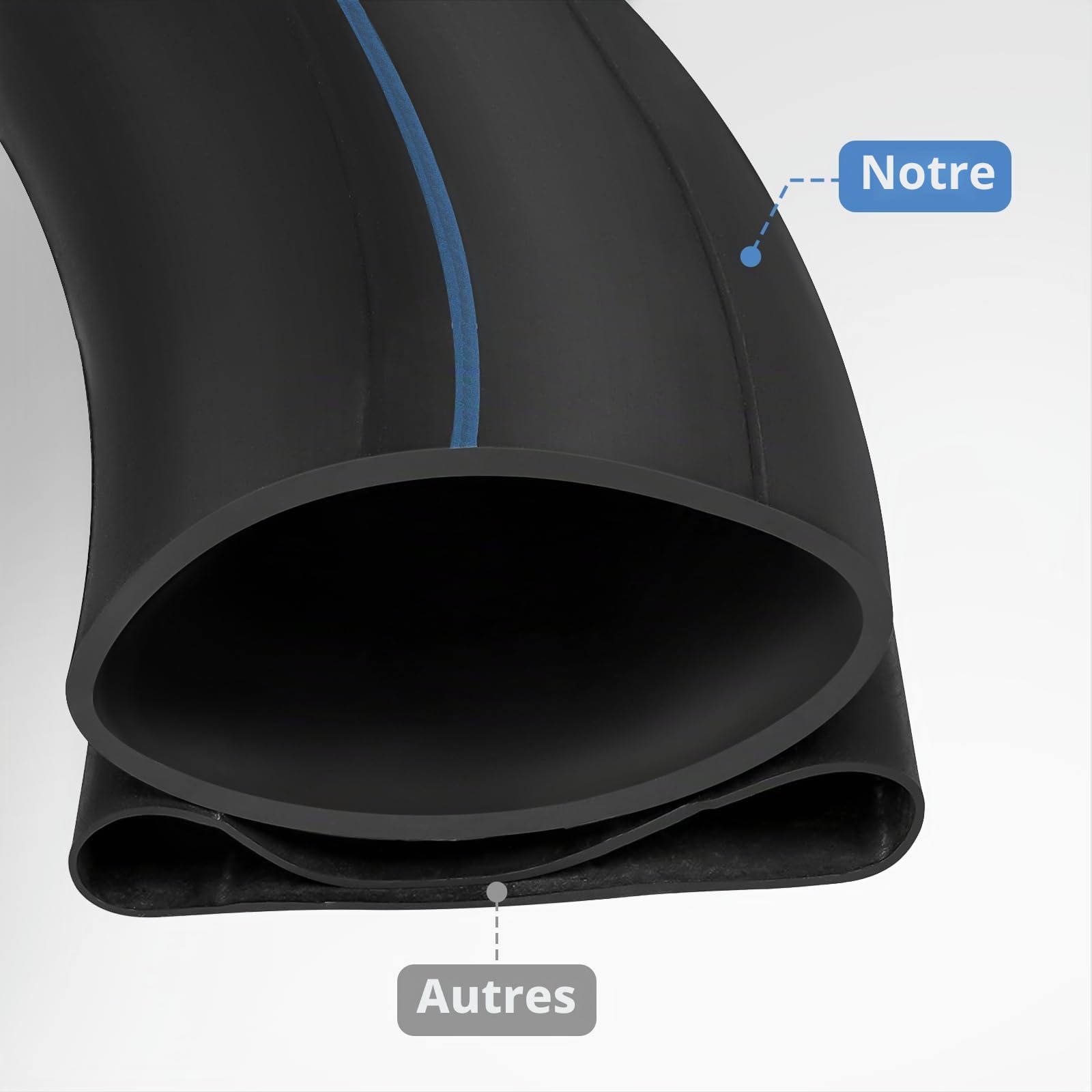 2-PCS 4.10/4.50-18 Chambre à air de Moto Caoutchouc butyle Haute Performance Tubes Compatible 4.10-18, 4.50-18 Tout-Terrain/Route Moto/Mini-/ Pit Bike Chambre à air | TR4 Valve Droite