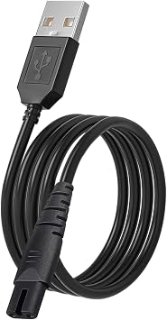 Replacement Water Flosser Portable Cordless Oral Irrigator USB Charging Cable Charger for Nicwell, Fairywill, Aquasonic, Nicefeel, Oralfree, MOSPRO, Cremax, Tovendor, Hangsun, Insmart, Zerhunt Black