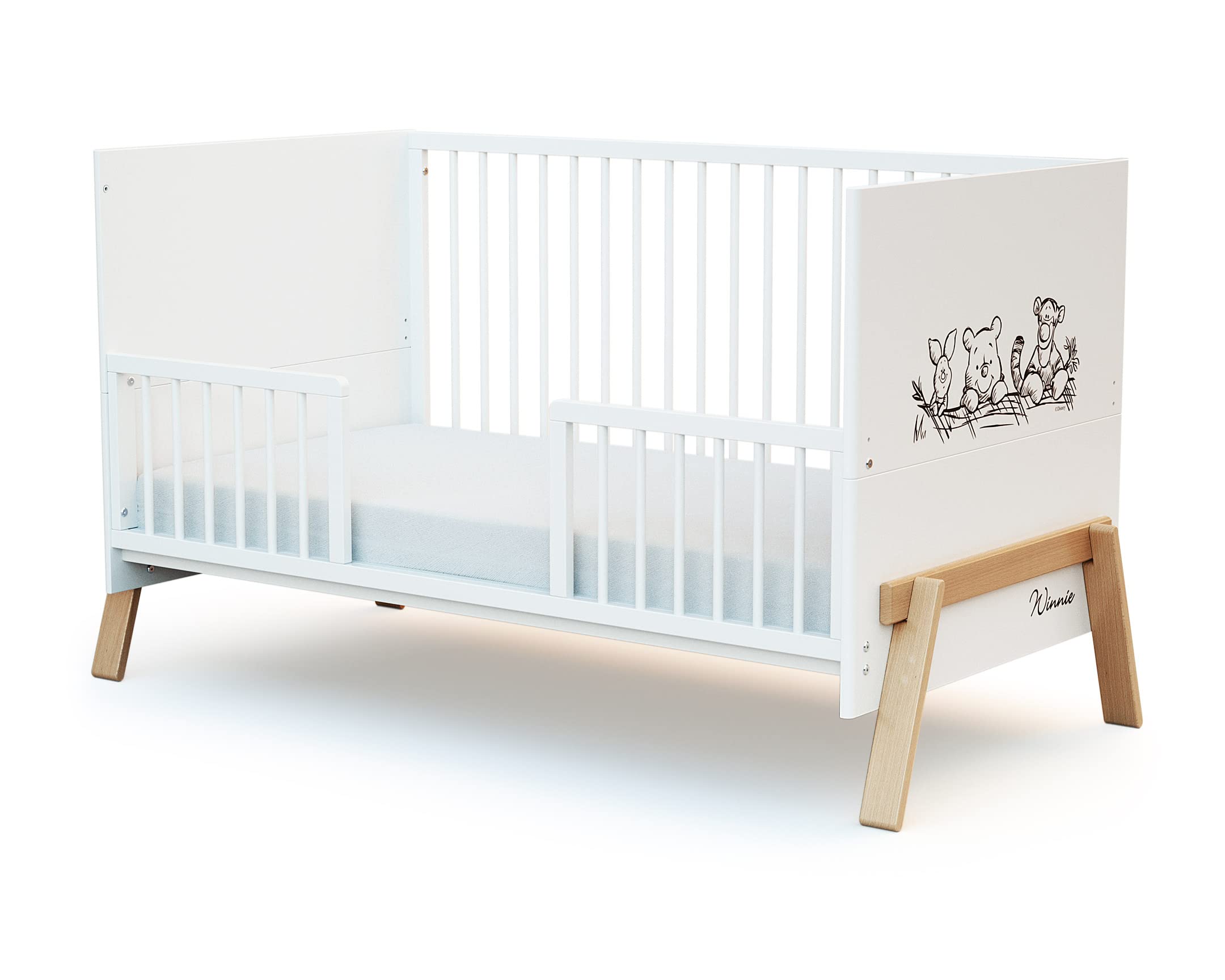 AT4 - Barrera para cuna de 140 cm FESTIVE Blanco
