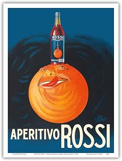 Aperitivo Rossi Liqueur - Martini & Rossi - Torino (Turin) Italy - Vintage Advertising Poster by Jean Droit c.1930s - Master Art Print (Unframed) 9in x 12in