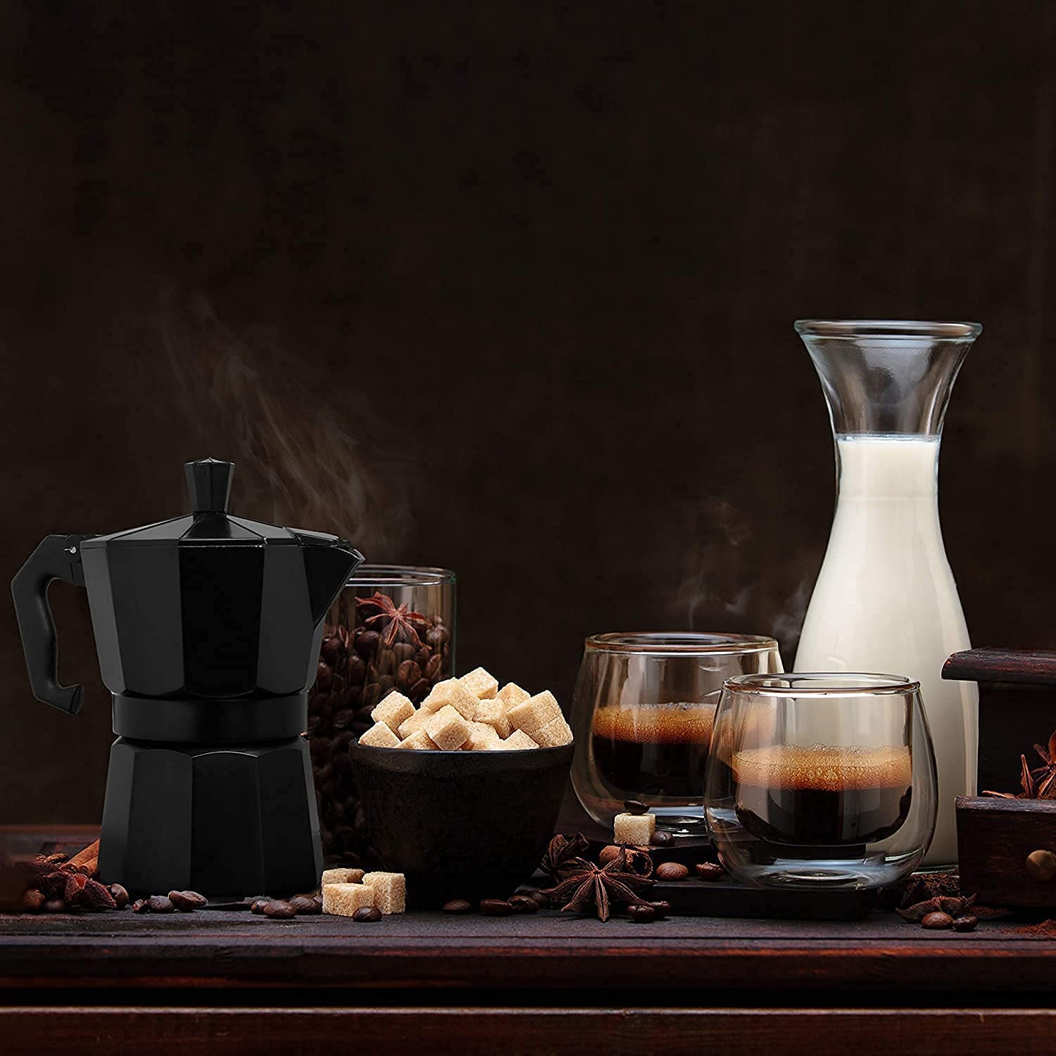 Hetvin Espresso Moka Pot | Stovetop Coffee Maker | Perfect for Home, Office & Kitchen - Perfect for Espresso, Mocha & Many More (450 Ml) 4