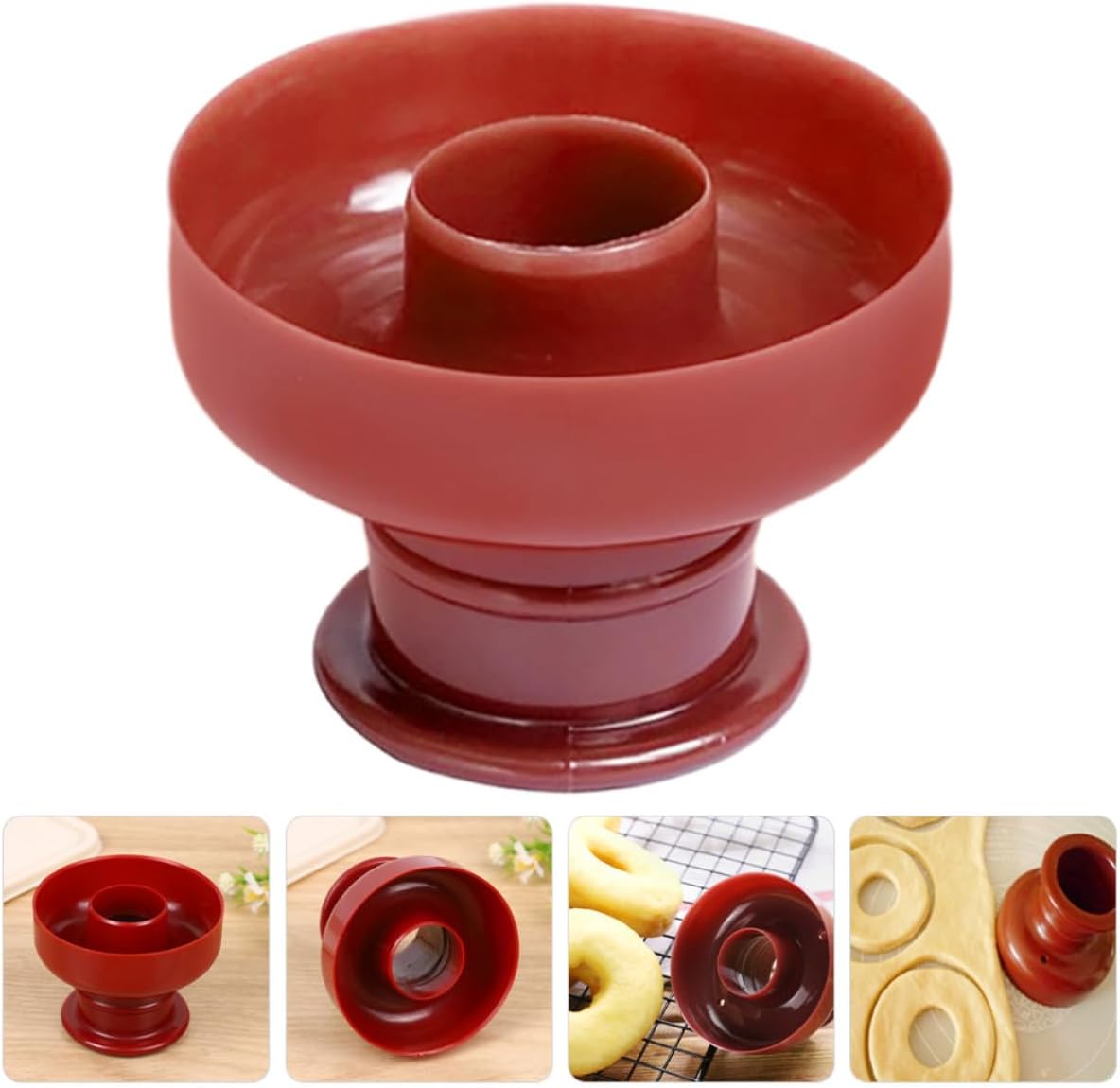 COLLBATH Donut Mold PP Nonstick Hollow Baking Tool for Kitchen Desserts