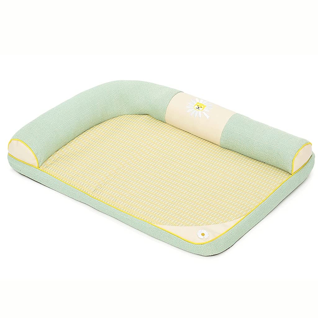 Cama para Mascotas, Durable en Verano Rectángulo al Aire Libre Lava Luxure Pequeño Perro Pequeño Casa de Pet, Adecuado para sofás Cojas Cojines Nido de Mascotas Dormir (tamaño : 35.4x23.6x3.9inch)