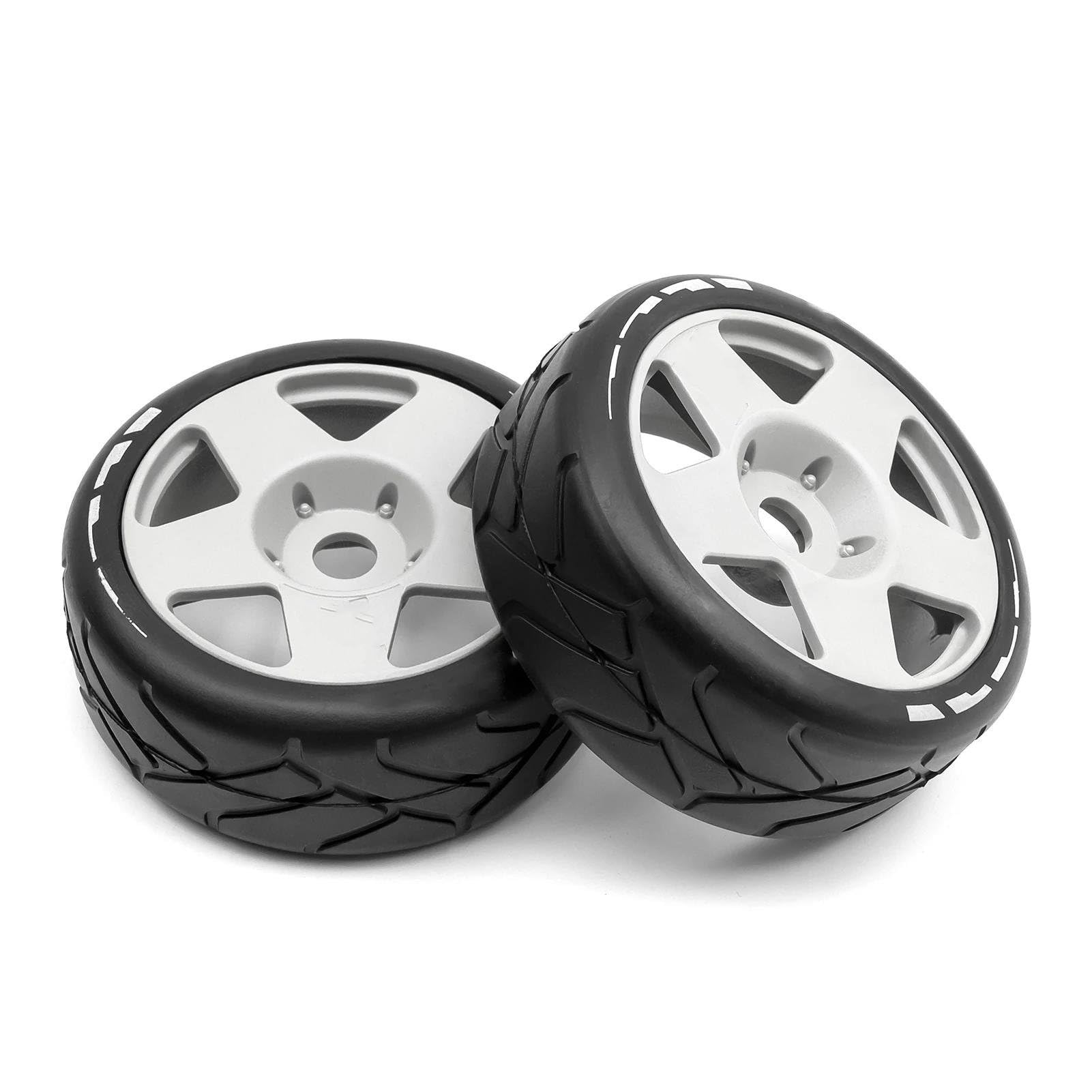 RC Pneus Jante Compatible avec GT pour ARRMA pour TRAXXAS pour LOSI 1/8 Pneus De Dérive De Voiture Télécommandée pour Pneus De Voiture De Course 4 Pièces