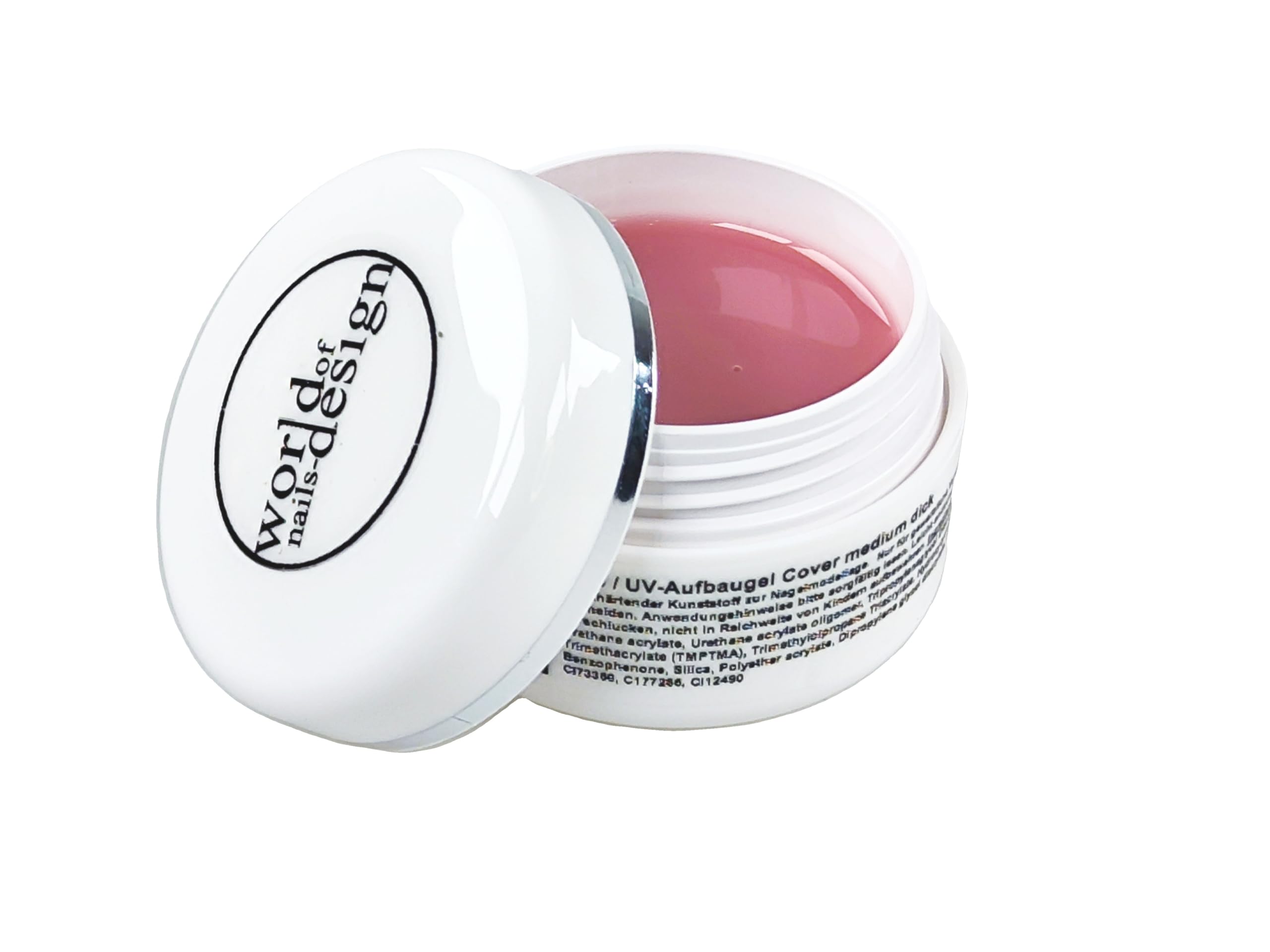 World of Nails-Design BasicLine UV-Gel Aufbaugel cover medium milchig, Babyboomer Look 50 ml