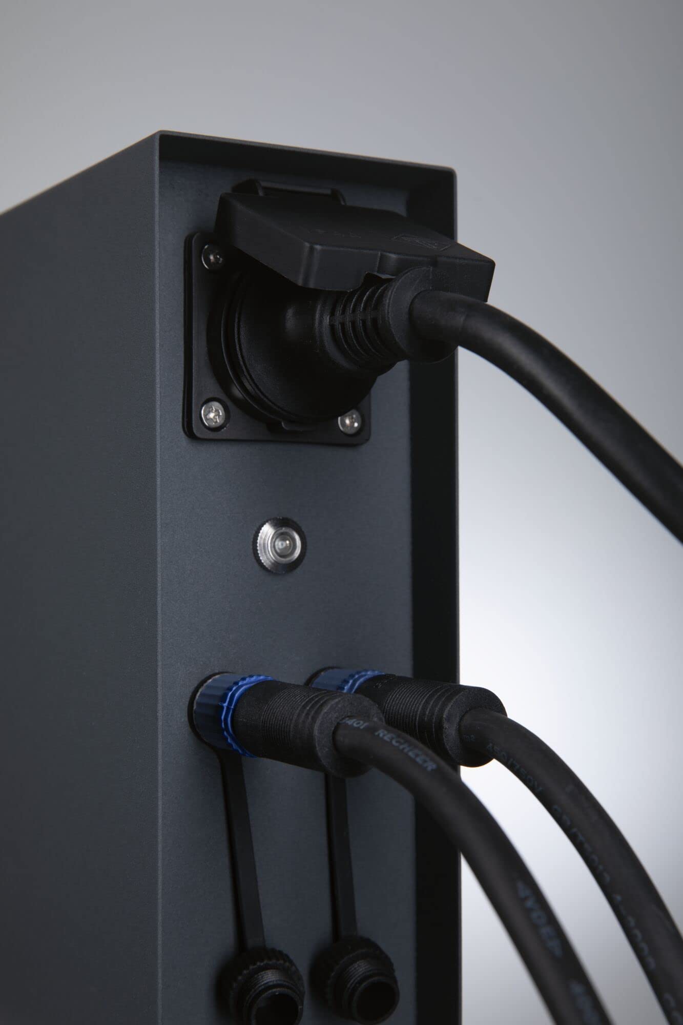 Paulmann 94701 Plug & Shine - Lámpara de exterior con sensor crepuscular, IP44, conectores 2 x 230 V, 2 x Plug & Shine 24 V