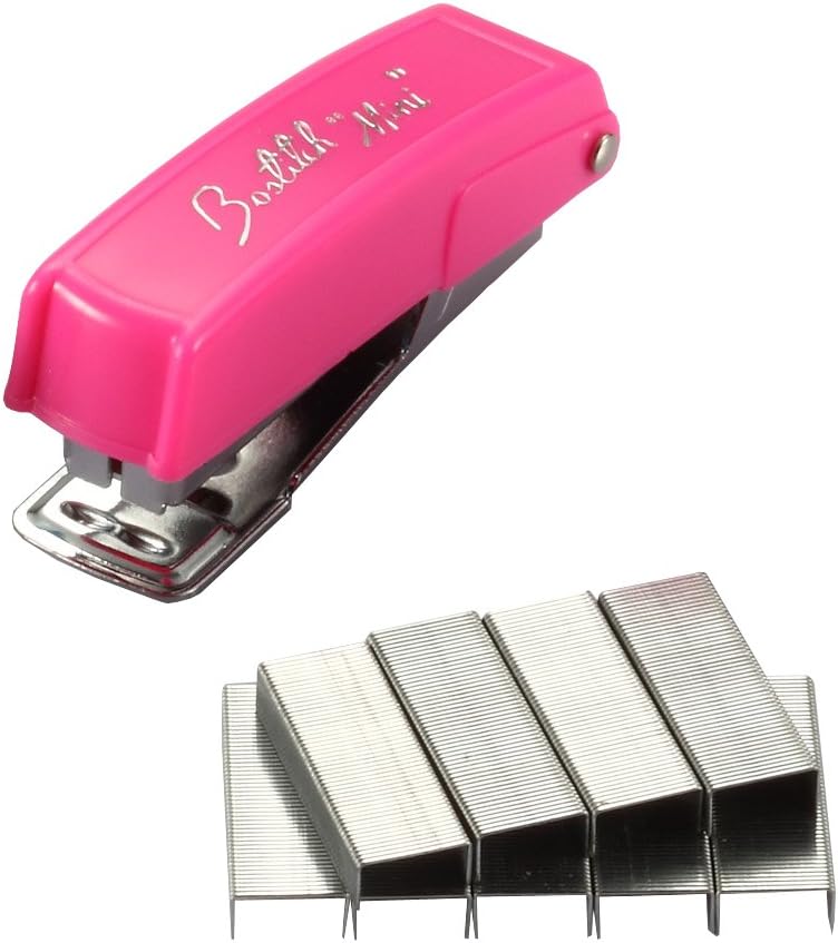 Bostitch Office Mini 10 Stapler, Assorted Colors (10K),Black, Pink, Blue, Red