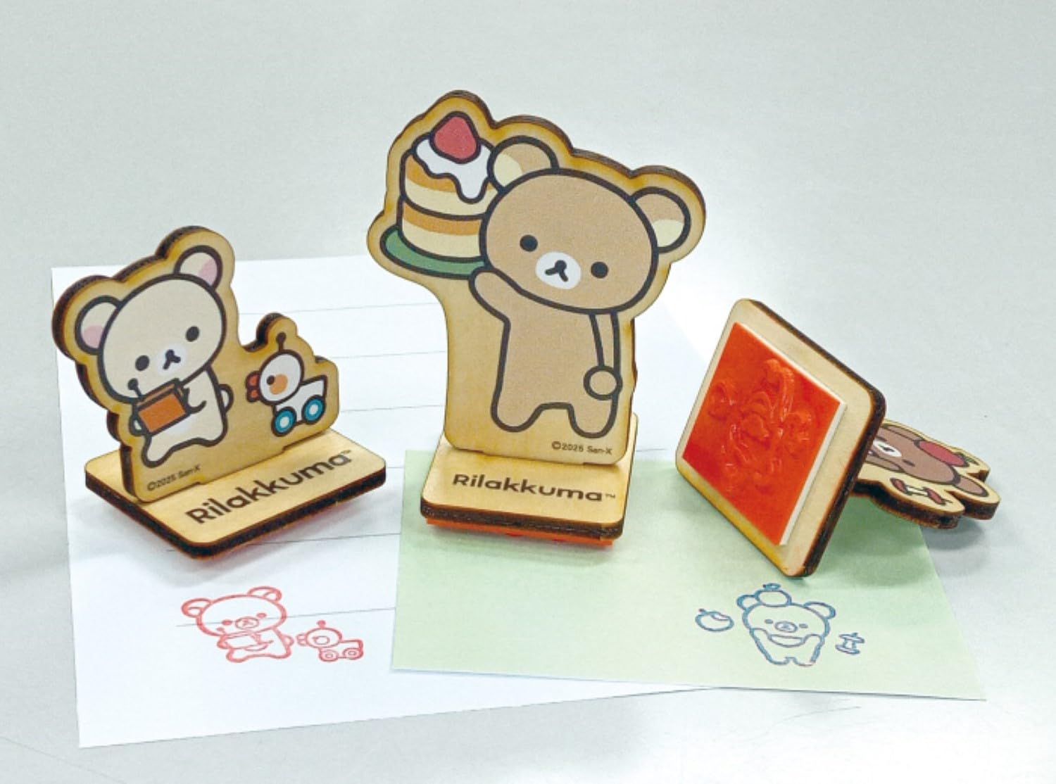 Amazon.com: Nagano Factory Rilakkuma Wooden Stand Stamp Collection