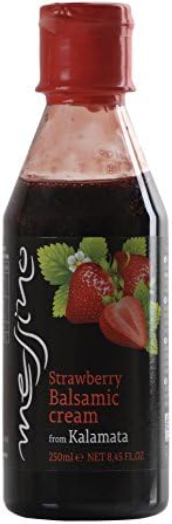 Messino Strawberry Balsamic Glaze, Sweet Reduction for Salads, 250ml