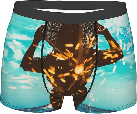 Amazon Co Jp ボクサーパンツ 麦わら女子との想い出 ボクサーブリーフ 3d 立体成型 通気 吸汗 コットン ボクサーショーツ 若いセクシー スクエアショーツ 1枚組 ファッション