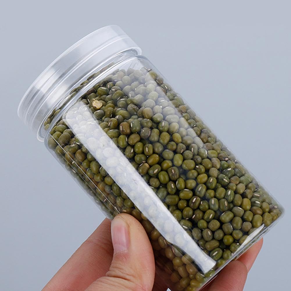 Round Wide-mouth Leak Proof Plastic Container Jars with Lids for Travel Storage Makeup Beauty Products Face Creams Oils