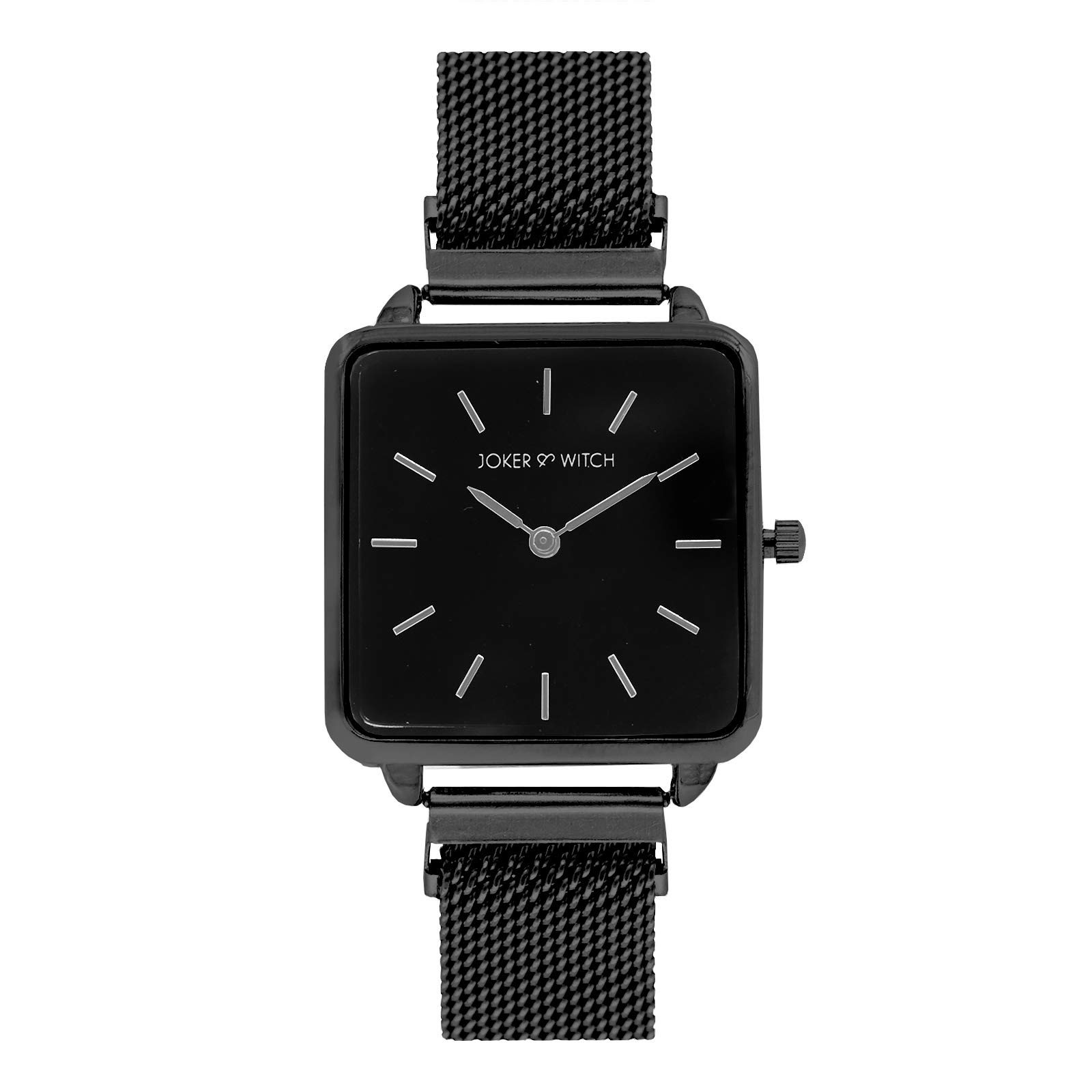 Joker & Witch Vintage Black Stainless Steel Mesh Analogue Watch for Women (B086GTCQSK) Amazon Price History, Amazon Price Tracker