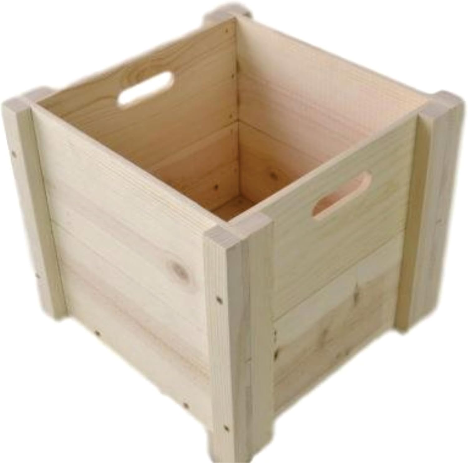 Poole & Sons Inc. Natural Pine Wooden Plant Box 14 x 14 x 12 Inches Outside Dimensions