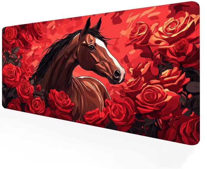 Cadeau tapis de souris gamer rouge xxl grand format pour pc