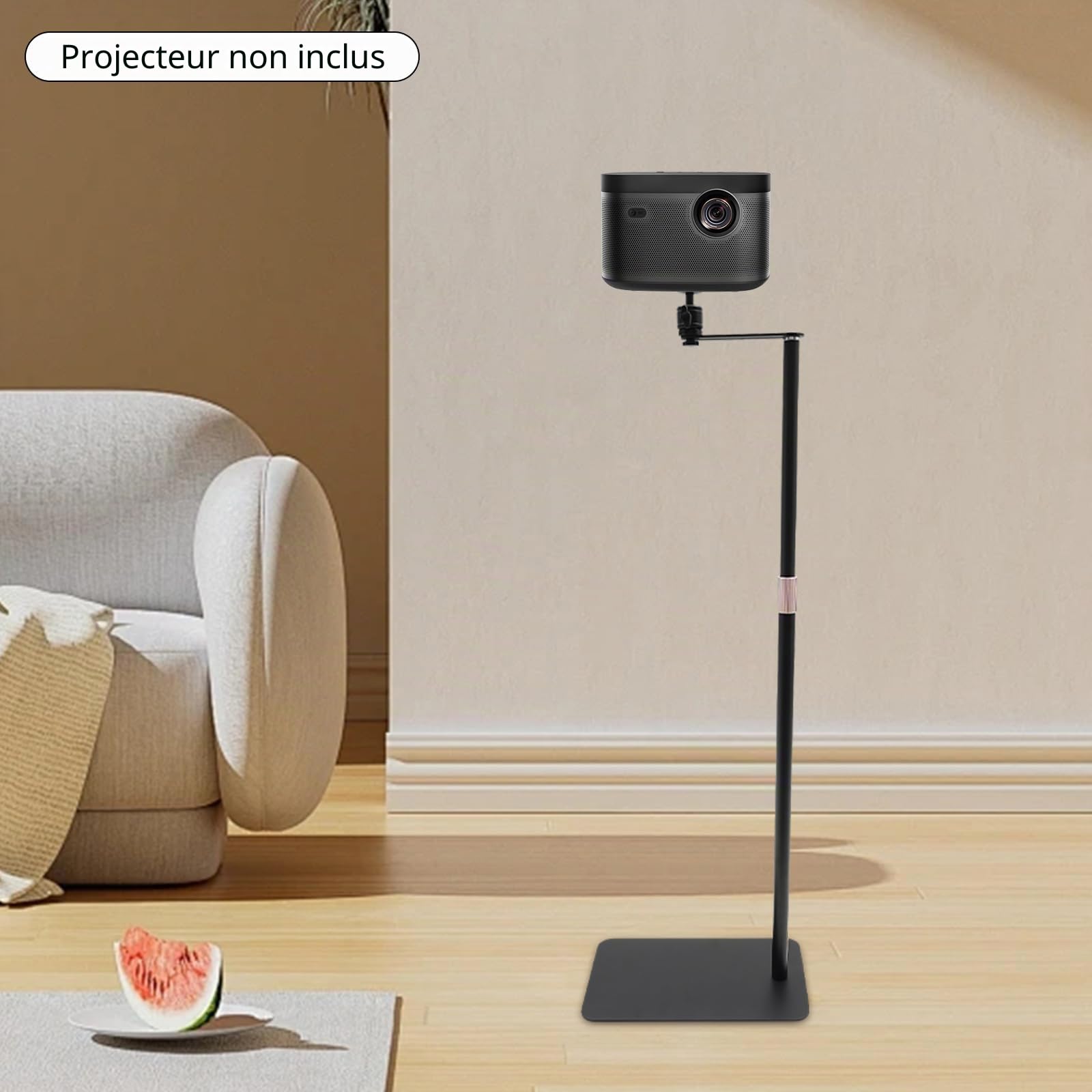 Support pour projecteur réglable en hauteur, pivotant à 360°, support pour vidéoprojecteur, support pour projecteur, support au sol pour projecteur, support pour vidéoprojecteur, support pour