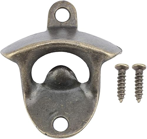 Miniatura 5 de Fdit Abridor de botellas de cerveza de aleación de zinc montado en la pared, removedor de tapa de vidrio de soda, herramienta abierta para el hogar,