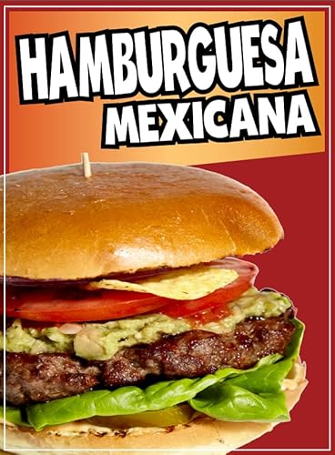 Hamburguesa Mexicana Decal Window Sticker Mexican Food Truck Concession Vinyl Restaurant Mexican hamburge (18