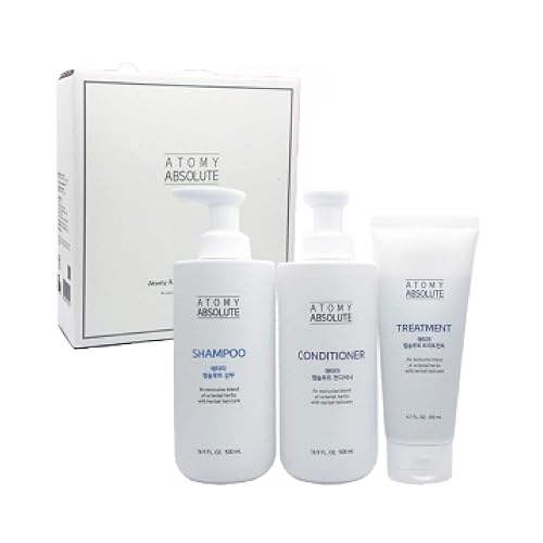 Miniatura 6 de Atomy Absolute Hair Care Set (3pcs) - Champú, acondicionador y paquete para el cabello