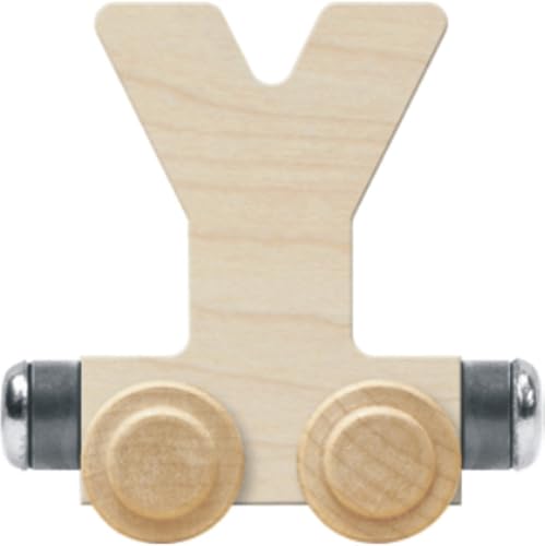 NameTrain - Carro de letras sin terminar Y, fabricado en Estados Unidos