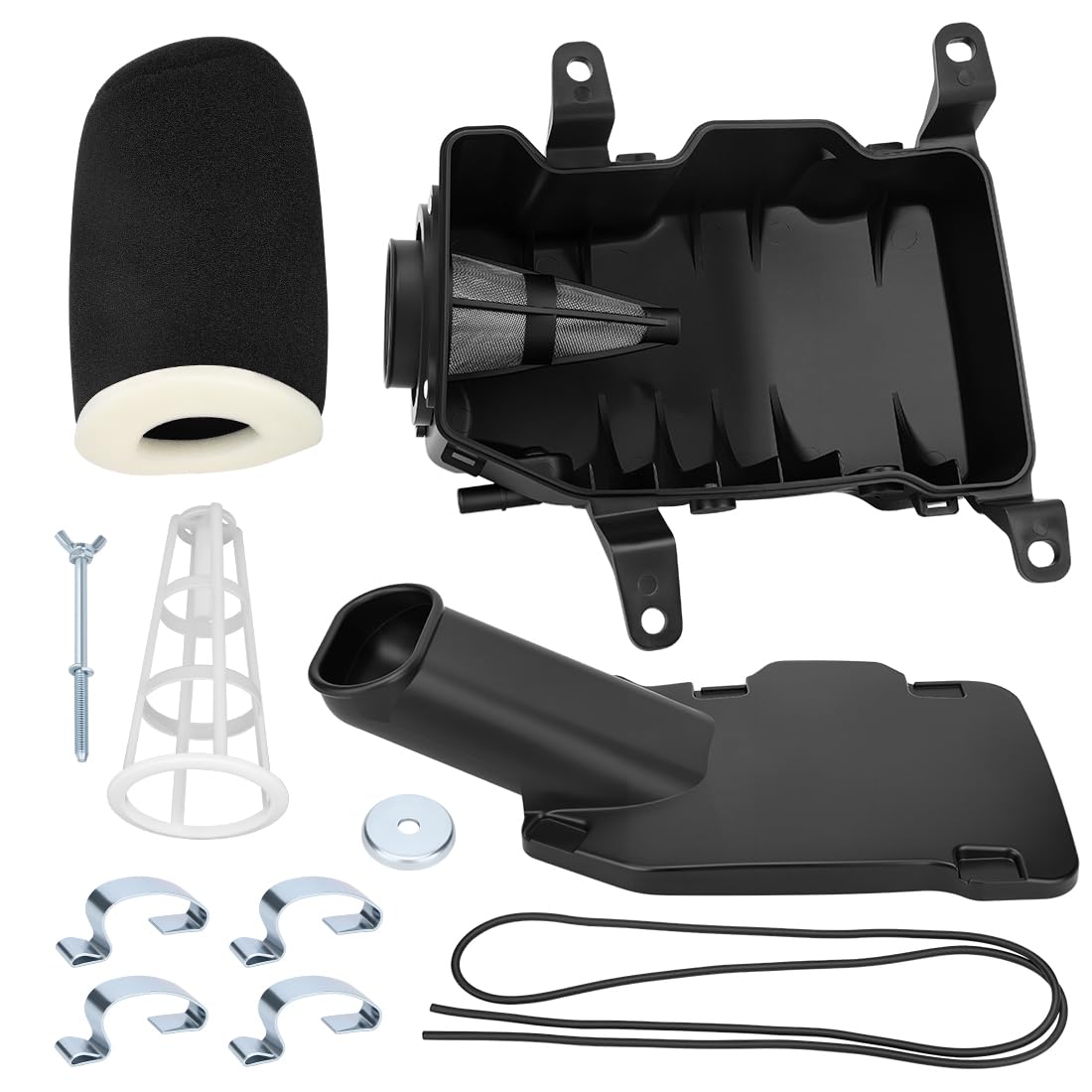 Kit completo de filtro de aire, caja del filtro de aire, tapa y soporte de rejilla apto para Yama-ha Raptor 700 700R YFM700 YFM700R 2006-2024