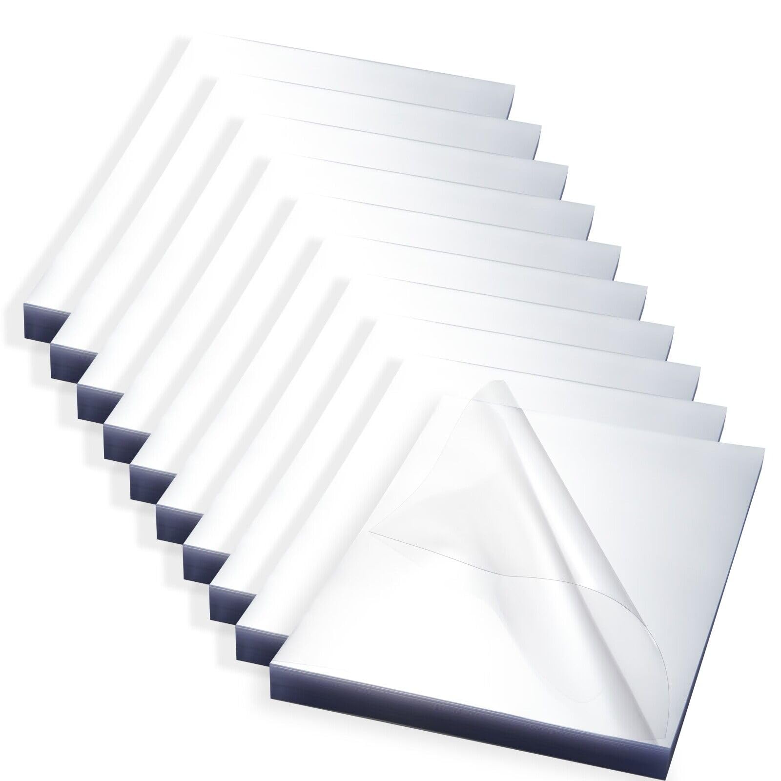 HOUYEE 8 Mil 1000 Pack Clear Binding Presentation Covers, PVC Report Covers, 8-1/2 x 11 Inches, Letter Size (100P X 10)