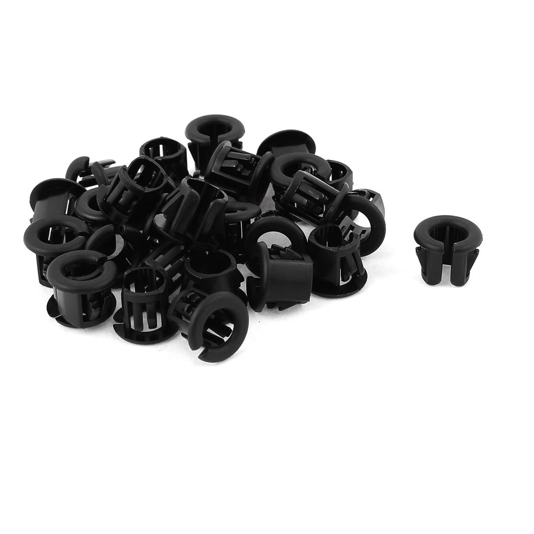 Aexit 30Pcs OSB-10 Cleaning Brushes 6mm Wire Hole Dia Cable Harness Protector Antistatic Brushes Snap Bushing