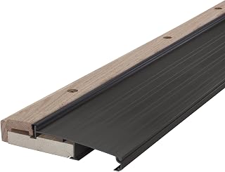 M-D Building Products 78634 Bronze Adjustable Aluminum & Oak Threshold Kit 36" - Seals French & Exterior Doors Against Drafts & Bugs