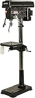 Klutch 17in Floor Drill Press: 1 HP, 16 Speeds 200-3600 RPM, 1in Capacity, 45° Tilt Table for Wood & Metal
