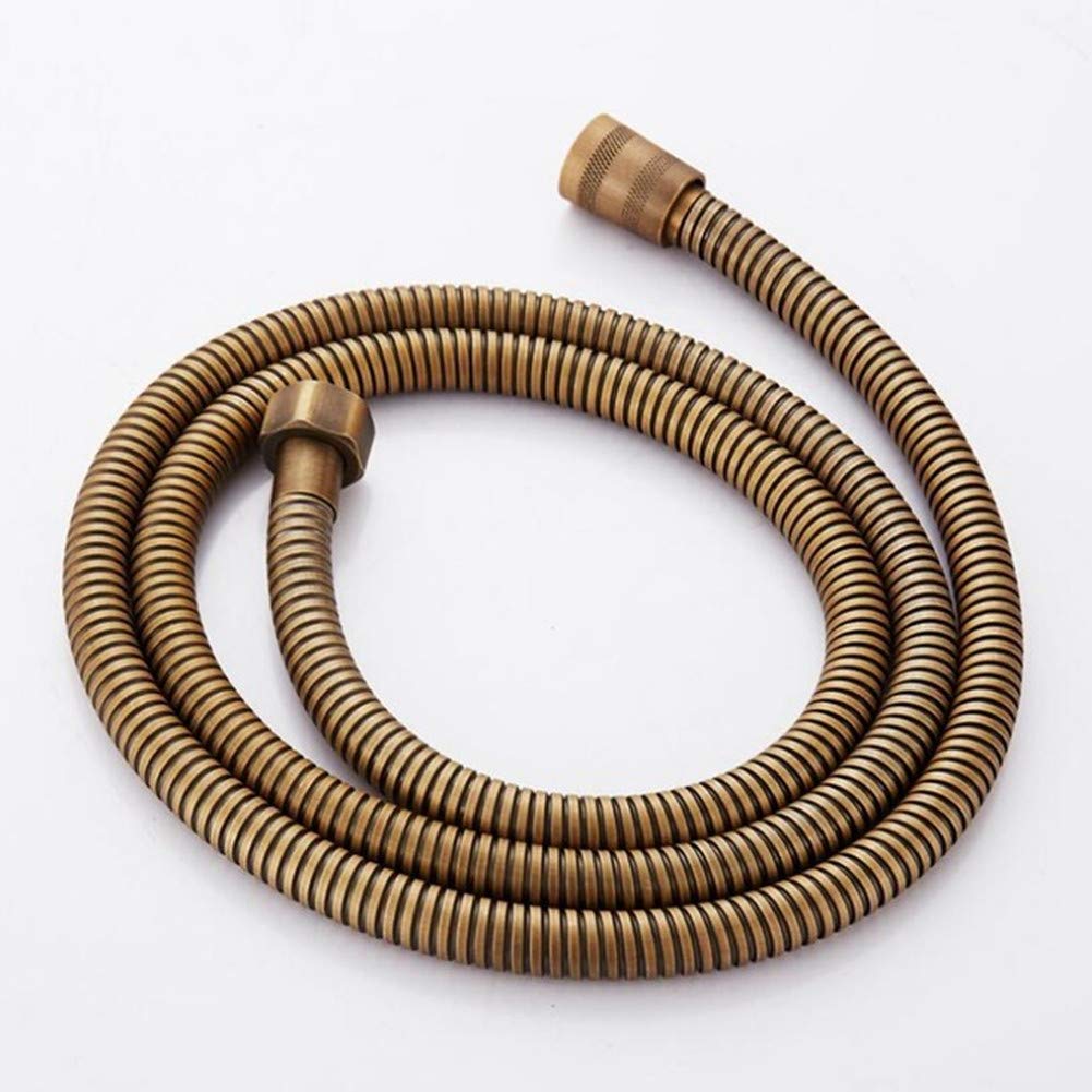 Tubo Doccia, 1.5m Flessibile Doccia Anti Torsione Tubo antipiega e a prova di perdite Bagno Doccia Tubo Bronzo antico per accessori da bagno Tubo per acqua