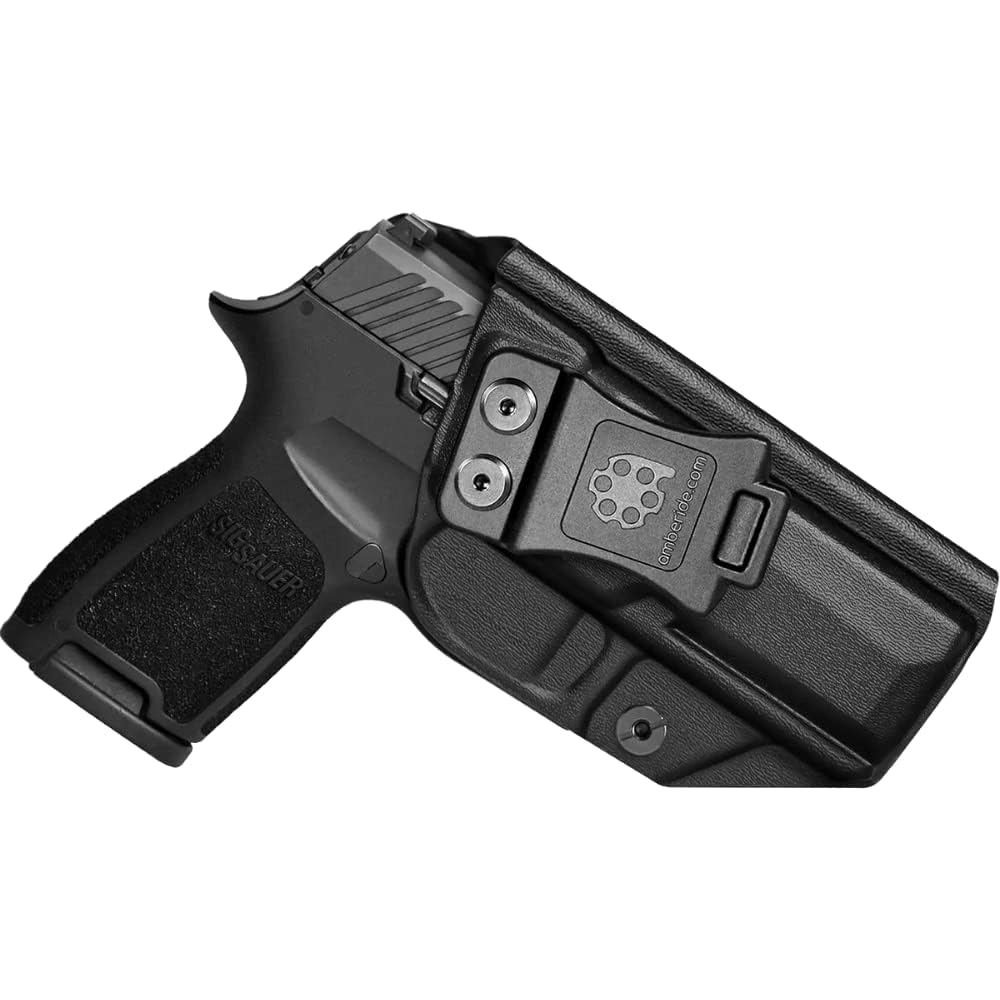 Amberide Sig Sauer P320 Holster, IWB/OWB Kydex Concealed Carry Holster for P320 M18, Compact & Carry 9mm/.40 Pistols, Adjustable Cant, Posi-Click Retention, Made in USA