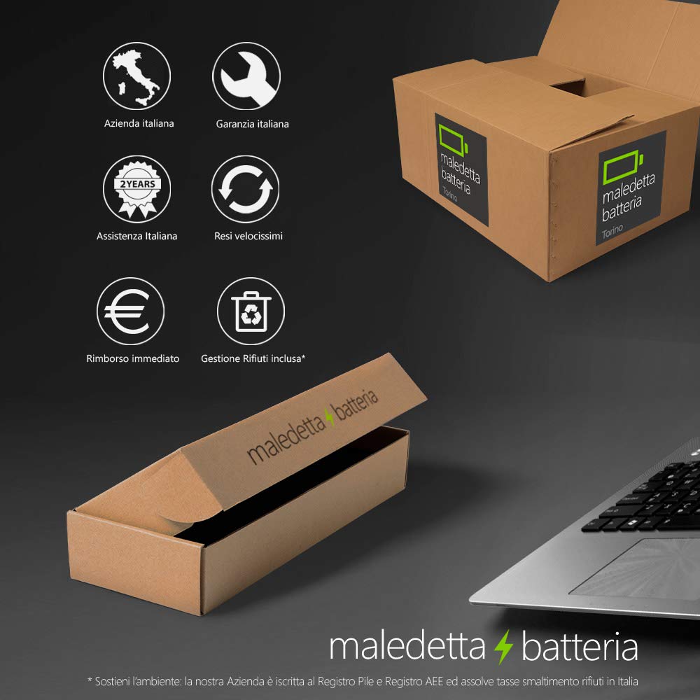 Batteria SOSTITUISCE 5200mAh 10,8V per Portatile Sony VGPBPL26, VGP-BPL26, VGPBPS26, VGP-BPS26, VGPBPS26A, VGP-BPS26A