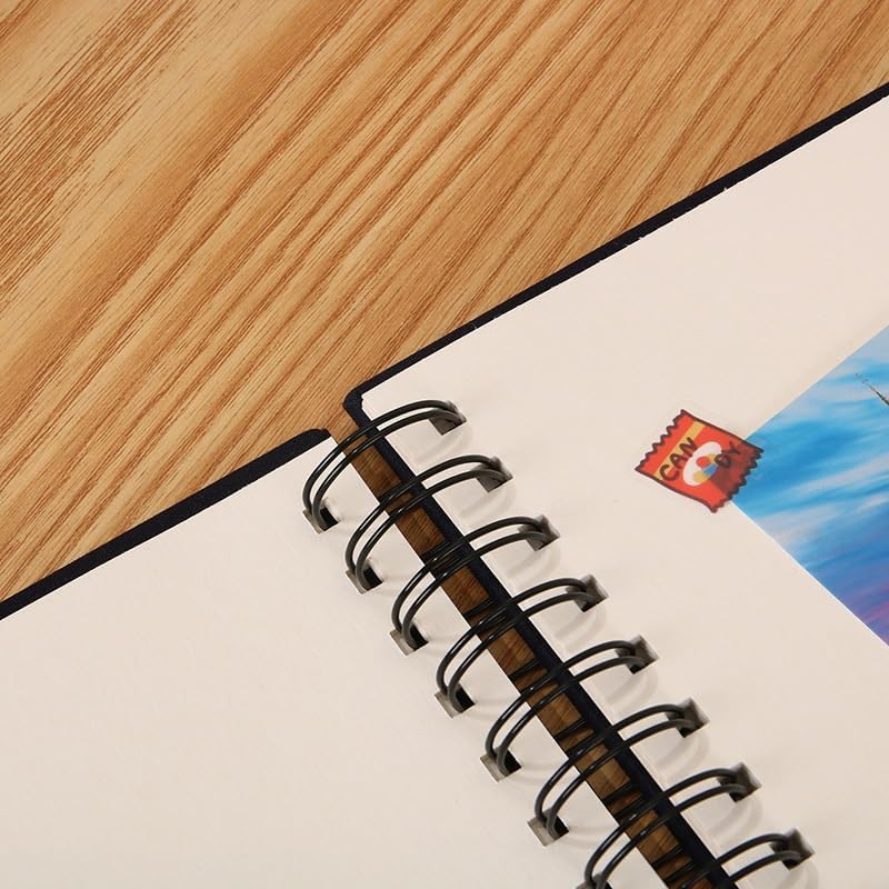 Fabric White Cardboard Clip Paste Photo Album Commemorative