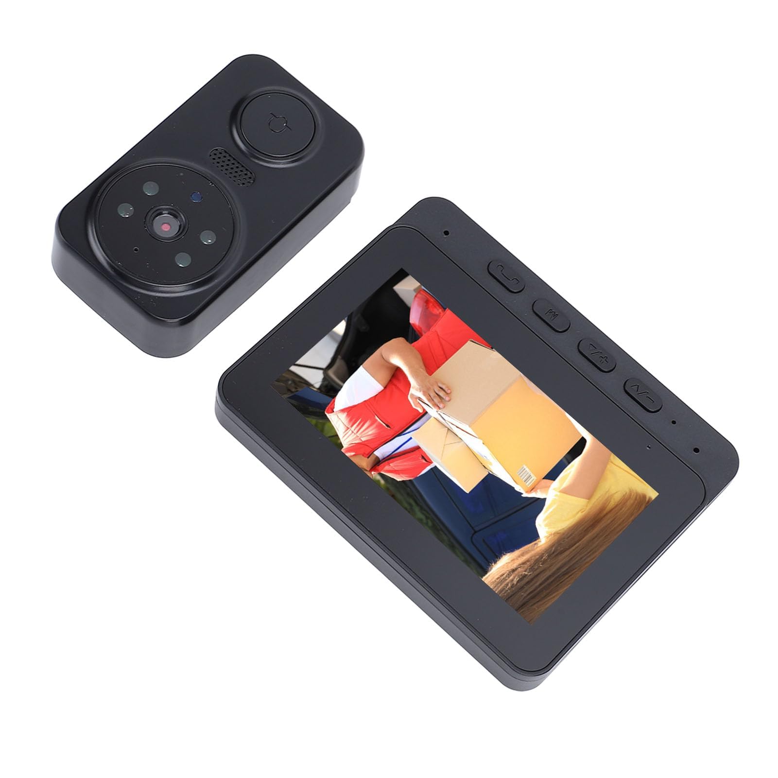 Kamera z otworem do drzwi mieszkalnych 4,3-calowy ekran LCD HD 170 stopni szeroki kąt wizualny dzwonek do drzwi cyfrowy wizjer do drzwi wideo kamera dzwonka