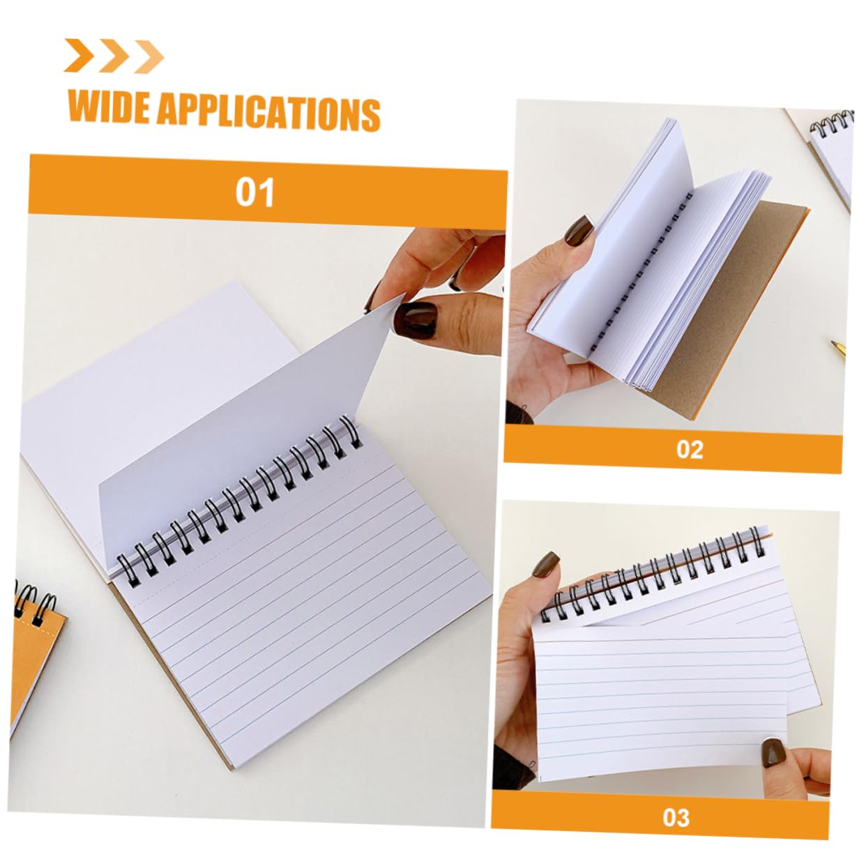 SHINEOFI 5 Piezas 2 Notas De La Tarjeta De Índice Cuaderno Pequeño Pequeños Cuadernos Minicuadernos Diminuto Mini Cuaderno Libreta Espiral Tarjetas De Nota Cortina a La Italiana Bloc Papel