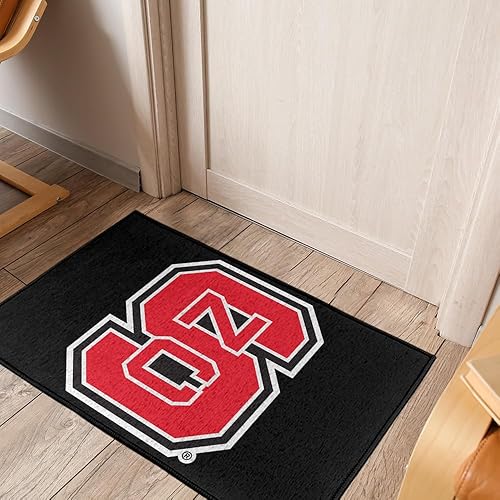 Miniatura 7 de Campus Lab Tapete antideslizante de bienvenida de la Universidad Estatal de Carolina del Norte, 20 x 31.5 pulgadas, tapete con logotipo principal