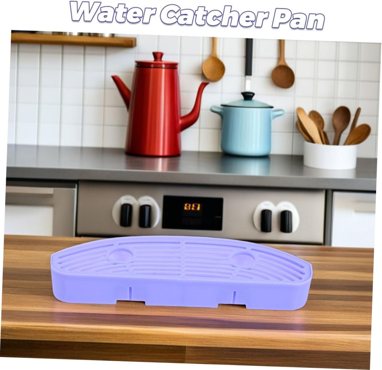 2pcs Water Dispenser Drip Tray Multi Model Compatibility Easy to Clean Drip Pan for Water Coolers Stylish Design Prevents Desk Wetness and Reliable