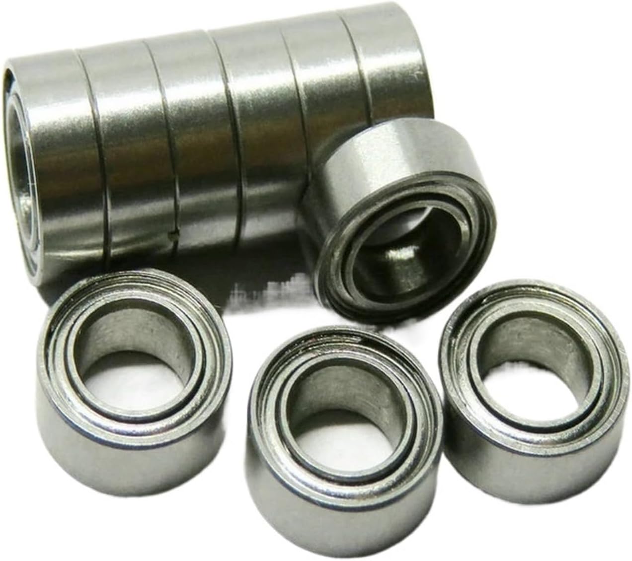 10-pack 4x7x2.5 MR74 2RS Chrome Steel Miniature Ball Bearings MR74 MR74RS 4 * 7 * 2.5mm Fishing Reel and Miniature Motor Bearings