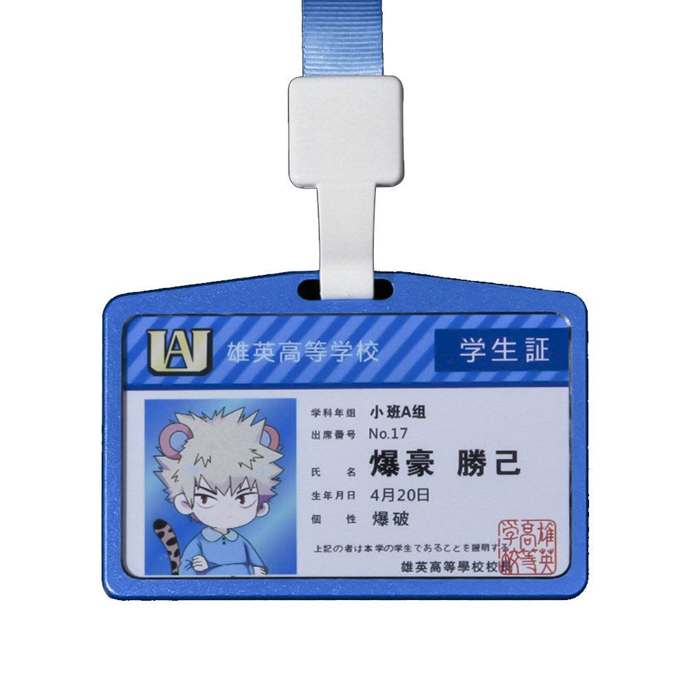 Buy WerNerk Anime My Hero Academia Boku No Hero ID Badge Holders with