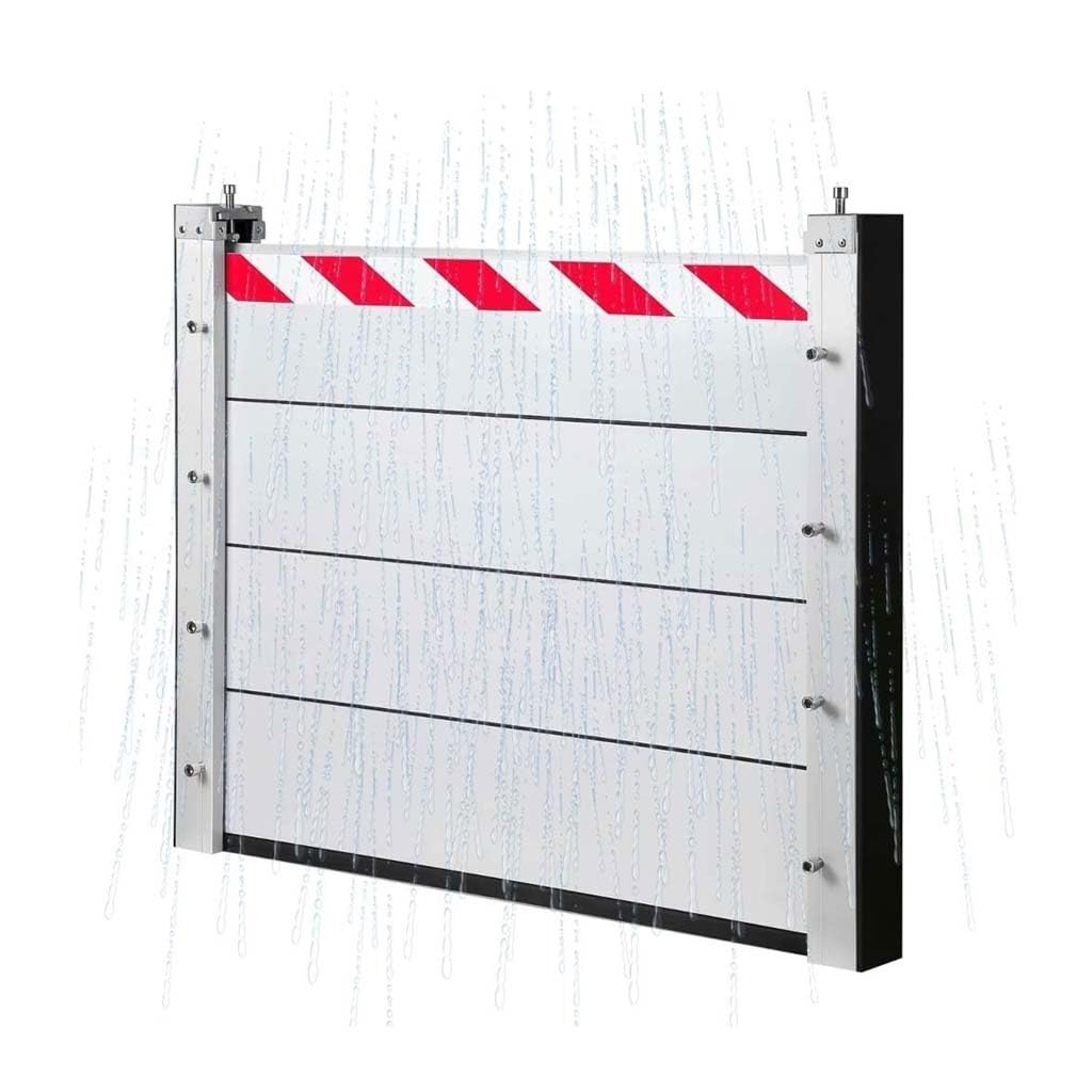 Barrière anti-inondation en aluminium amovible et réutilisable pour porte 90x20 cm