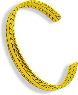 إسورة من ايسل جيه بي للنساء، مصنوعة من الستانلس ستيل، بلون فضي وتصميم عصري، مقاس 6 سم × 4.7 سم